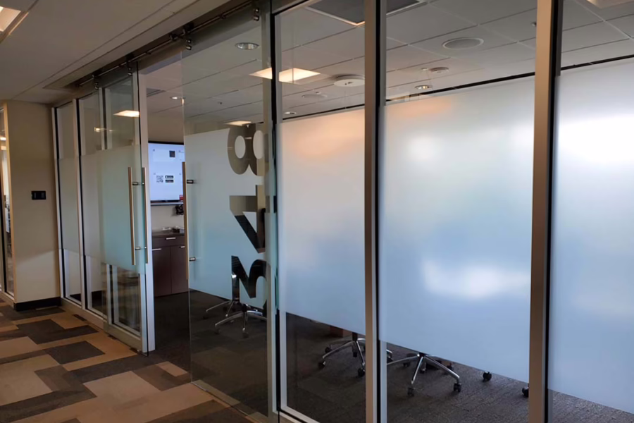 Window frost with numbers